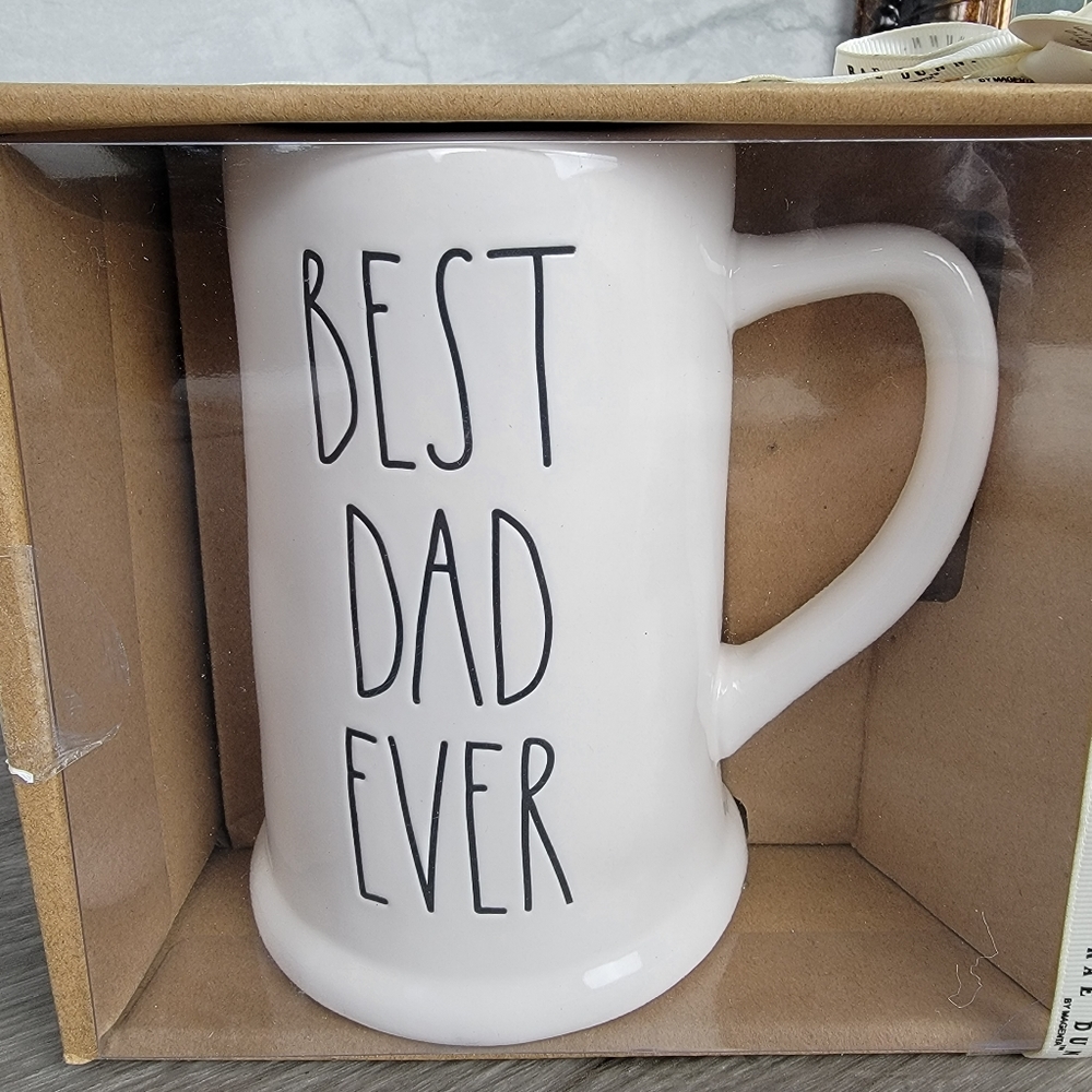 Rae Dunn 2 Beer Stein Mug Gift Set - Picture 2 of 7